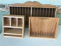 Wood Office Display & File Holders