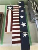 Wood Plank American Flag Wall Hanging