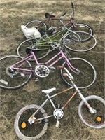 (4) Vintage Bicycles