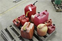 Pallet of Assorted Gas Cans
