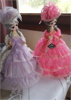 Artmark Boudoir dolls - 2,  purple and pink