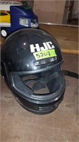 HJC BLACK BIKE HELMET  FULL VACE FINISH SCRATCHED