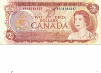 CANADIAN 1974 $2 DOLLAR BANK NOTE