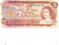CANADIAN 1974 $2 DOLLAR BANK NOTE