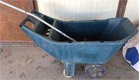 Plastic cart with pitchfork