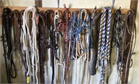 Braided, Leather leads, halters, rope, scale