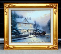 Victorian Christmas IV by Thomas Kinkade Canvas
