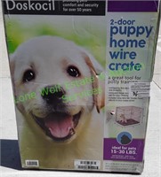 Doskocil 2-Door Puppy Home Wire Crate