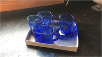 Cobalt Blue Shirley Temple glassware