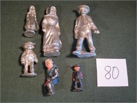 Cast Aluminum Figures Lot