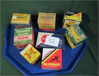 8 Empty Vintage Ammo Boxes