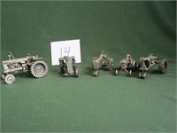 5 Pewter Farm Toys(Farmall-AC-McCormick-Deering)