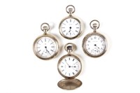 Four antique pocket watches