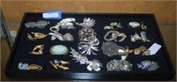 Tray of Vtg Costume Jewelry
