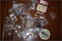 Assorted Costume Jewelry and Vtg Queen Mary