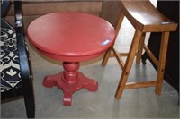 Small Painted Round End Table