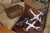 Two Drones w/ Controllers & Basket