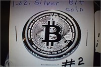 1oz .999 Silver Round - Bitcoin