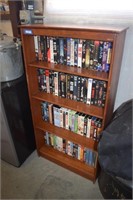 Bookcase Filled w/ VHS Tapes