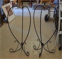 Two Metal Plant Stands For Hanging Basket