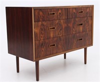LYBY MOBEL ROSEWOOD CHEST OF DRAWERS, C. 1965-1970