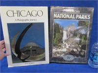 2 lrg coffee table books(chicago & national park)