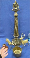 brass deer - brass dish - decorative piece