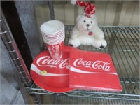 COCA COLA PAPER PLATES, NAPKINS AND CUPS