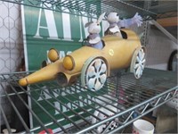 RABBITS IN A RACECAR DECOR