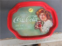 DRINK COCA COLA DELICIOUS AND REFRESHING TIN TRAY