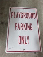 PLAYGROUND PARKING ONLY