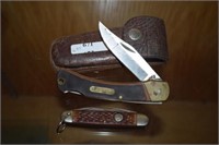 Two Pocket Knives - Old Timer w/ Leather