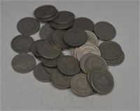(40) Full Date Liberty Head V Nickels
