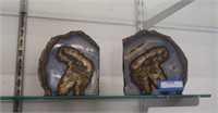 Cut Geode Bookends