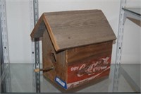 Hand Made Coca Cola Crate Bird House