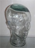 Vtg Glass Manequin Display Head