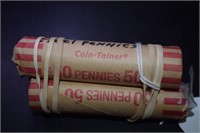 (3) Rolls of Mixed Wartime Steel Pennies