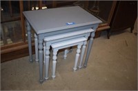 Painted Ombre Grey Set of Nesting Tables