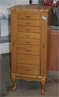 Oak Jewelry Armoire