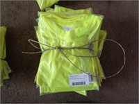 Neon Yellow Safety Large Shirts (Qty 25)