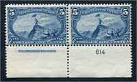 United States #288 Mint Plate Pair.