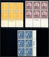 United States Plate Block Lot. Never Hinged.