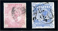 Great Britain 108 & 109 Used.