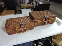 Pair of Wicker Picnic Baskets