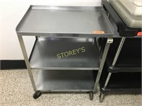 3 Tier S/S Bus Cart - 24 x 16 x 31