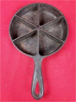Vintage 6" Cast Iron Cornbread Skillet