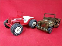 Vintage Tonka Army Jeep & Dune Buggy