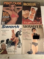 4 Vintage Adult Magazines