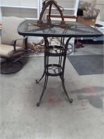 Wrought Iron Pub Patio Table