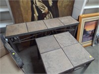 Slate Top Sofa Table & Coffee Table